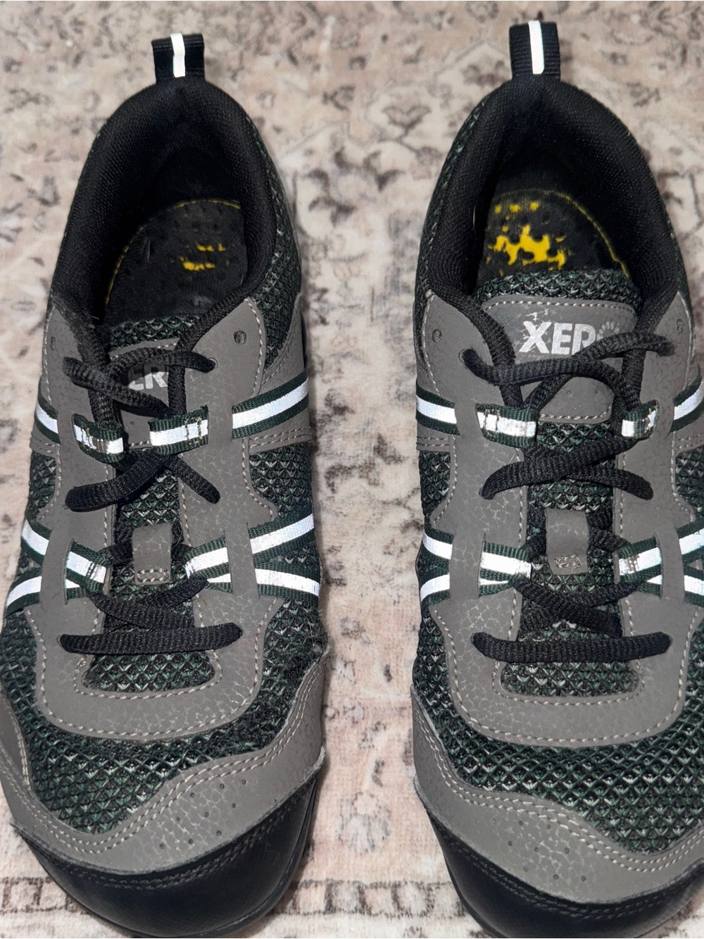 Xero TerraFlex Gray/Green Barefoot Hiking Running Shoes Women's Sz US 7